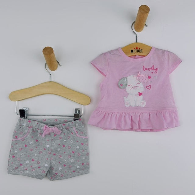 Baby-Outfit für Mädchen, 100 % Baumwolle